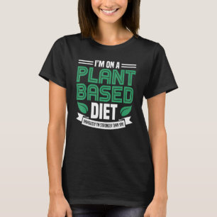 植物に基づくダイエットビーガン植物に動力ベジタリ Tシャツ