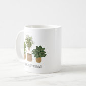 植物に夢中になりがち コーヒーマグカップ (正面左)