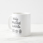 植物に容易に気を取られる コーヒーマグカップ (正面左)
