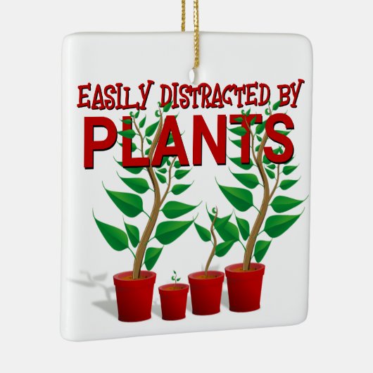 植物に容易に気を取られる セラミックオーナメント (右)