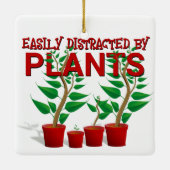 植物に容易に気を取られる セラミックオーナメント (裏面)