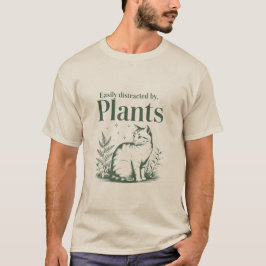 植物に容易に気を散らすおもしろい植物図 Tシャツ