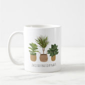 植物に容易に気を散らす屋内植物 コーヒーマグカップ (左)