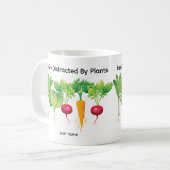 植物に容易に気を散らす/植物園芸家 コーヒーマグカップ (正面左)
