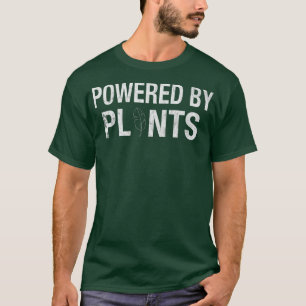 植物に愛する男性の女性のパワー植物ベジタリアン Tシャツ