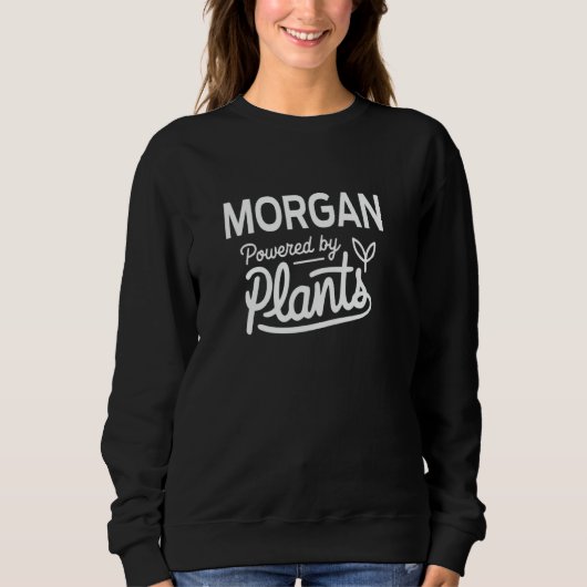植物に支えられたMORGANの植物好きへのプレゼント スウェットシャツ (正面)