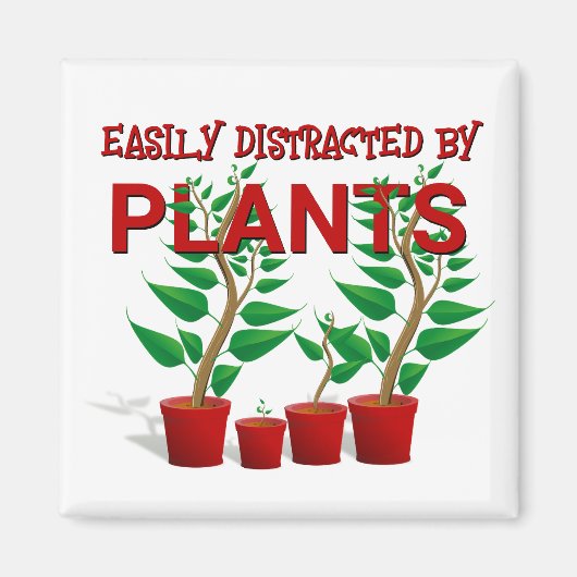 植物に気を取られがち マグネット (正面)