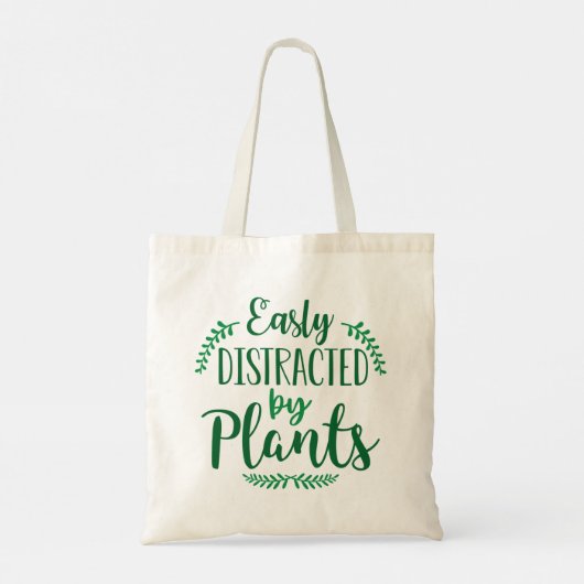 植物に気を取られる トートバッグ (裏面)