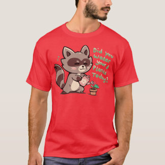 植物に水を与えた Tシャツ