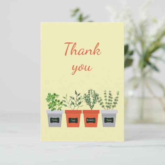 植物に水を救済与えてくれてありがとう サンキューカード (スタンド正面)