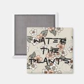 植物に水を注ぐ マグネット (正面/裏面)