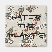 植物に水を注ぐ マグネット (正面)