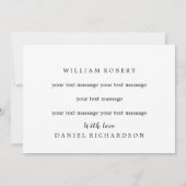 植物に簡単に気を取られる人 | ヘルシーなベジタリアンカード 招待状 (裏面)