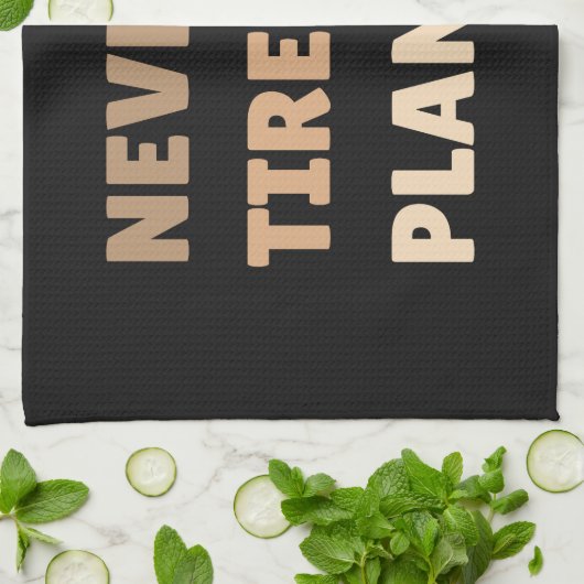 植物に飽きないおもしろい キッチンタオル (折り畳み)