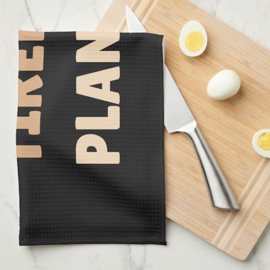 植物に飽きないおもしろい キッチンタオル (四つ折り)