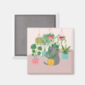 植物ねこ マグネット (正面/裏面)