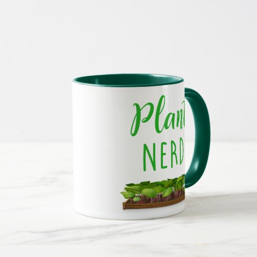 植物のおたくのおもしろいな園芸植物学者 マグカップ (正面右)
