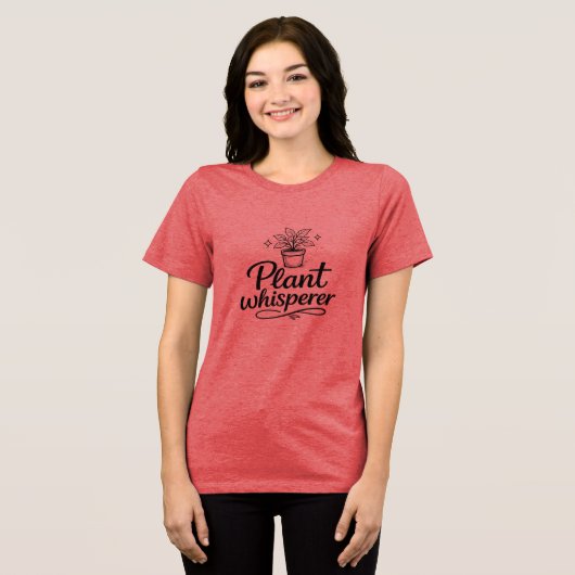 植物のささやきシャツ | Happy Roots トライブレンドTシャツ (正面全面)