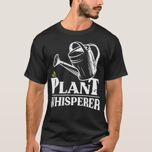 植物のささやき上手 楽しい庭師 園芸 庭 Tシャツ (正面)