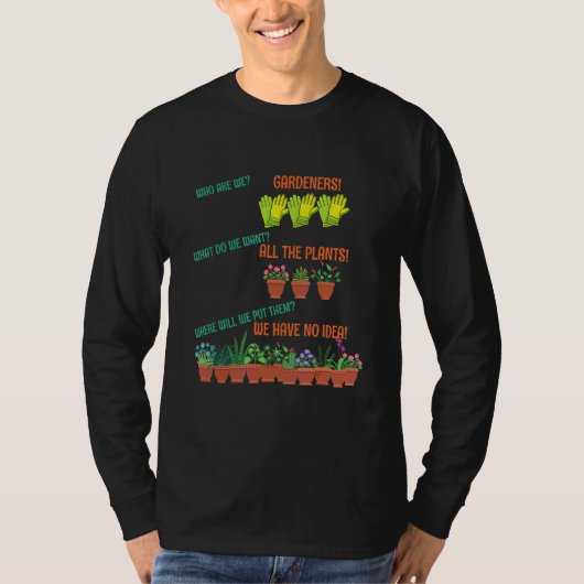 植物のための庭師 Tシャツ (正面)