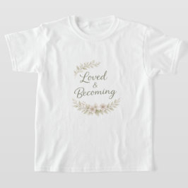 植物のアクセント ラブ 引用符 AIアート Tシャツ