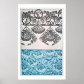 植物のアールヌーボースタイル,ミュシャ ポスター (正面)