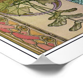 植物のアールヌーボースタイル,ミュシャ ポスター (角)