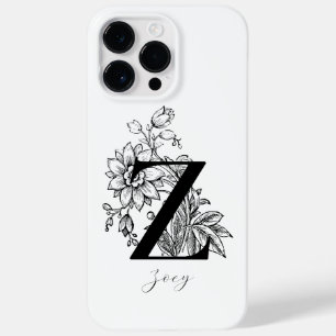 植物のイニシャル Z モノグラム 名前     Case-Mate iPhone 14 PRO MAXケース