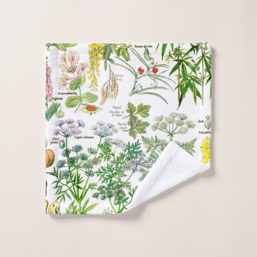 植物のイラストレーション ウォッシュタオル (ウォッシュタオル)
