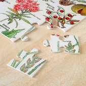 植物のイラストレーション ジグソーパズル (側面)