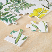 植物のイラストレーション ジグソーパズル (側面)