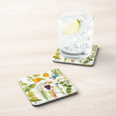 植物のイラストレーション- Larousseの植物 コースター (右側)