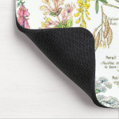 植物のイラストレーション- Larousseの植物 マウスパッド (コーナー)