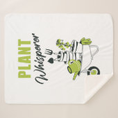 植物のウィスパーおもしろいラー – かわいい庭師と植物 シェルパブランケット (正面(横))