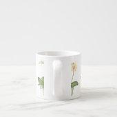 植物のエスプレッソのマグの緑のポットの蘭 エスプレッソカップ (裏面)