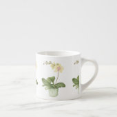 植物のエスプレッソのマグの緑のポットの蘭 エスプレッソカップ (右)