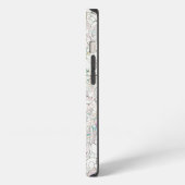 植物のエレガンス: 敏感なiPhoneケース iPhoneケース (左側面)