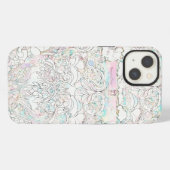 植物のエレガンス: 敏感なiPhoneケース iPhoneケース (裏面横)