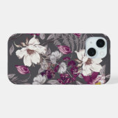 植物のエレガンス iPhone 15ケース (裏面横)