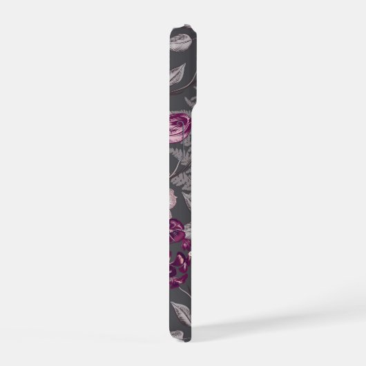 植物のエレガンス iPhone 15ケース (右側面)