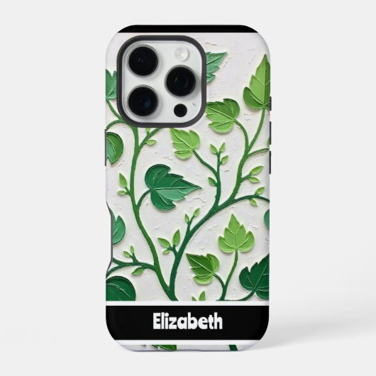 植物のエレガンス Phone Case iPhoneケース (裏面)