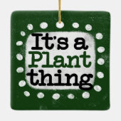 植物のオーナメント セラミックオーナメント (裏面)