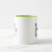 植物のガーデニングはユーモアのある全おもしろいく ツートーンマグカップ (中央)