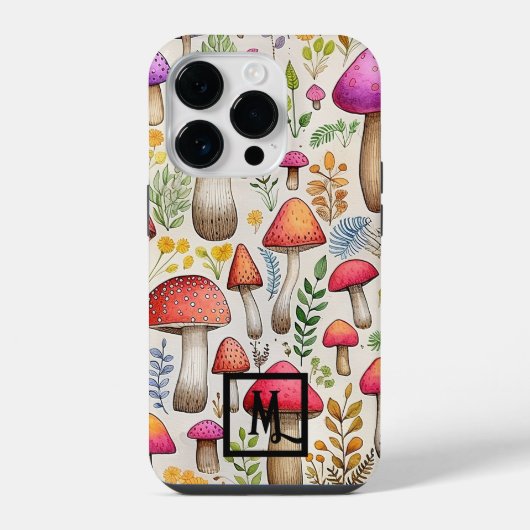 植物のキノコ iPhoneケース (裏面)