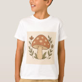 植物のキノコTシャツ Tシャツ (正面)