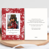 植物のクリスマス シーズンカード