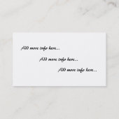 植物のクローバーの野生の花によっては名刺が開花します 名刺 (裏面)