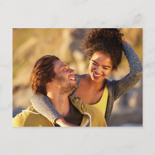 植物のグリーン写真 ウェディング インビテーションポストカード (裏面)