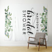 植物のグリーン ウェディングシャワー フォトバックドロップ タペストリー (インサイチュ(横))