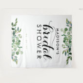 植物のグリーン ウェディングシャワー フォトバックドロップ タペストリー (正面(横))